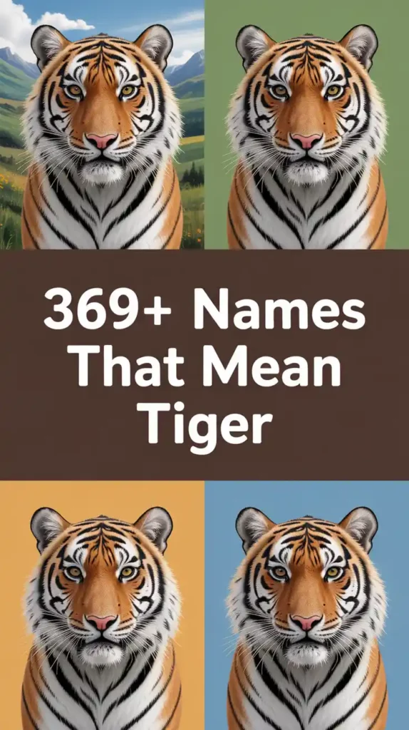 Names That Mean Tiger