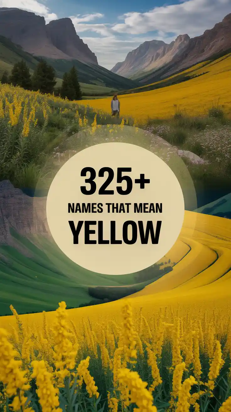 Names That Mean Yellow