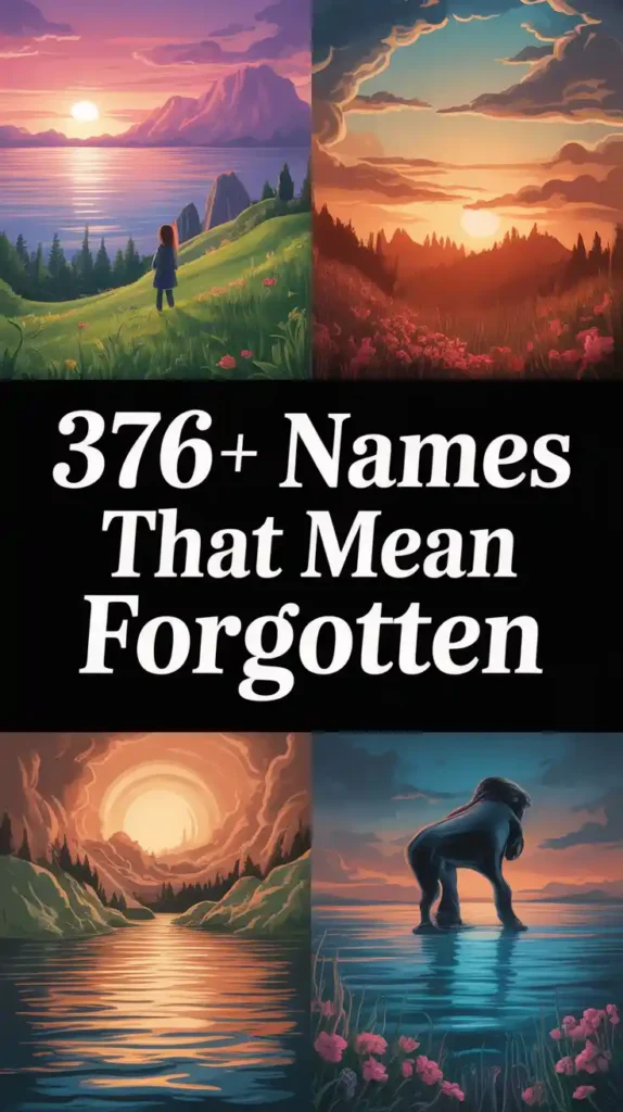 Names That Mean Forgotten