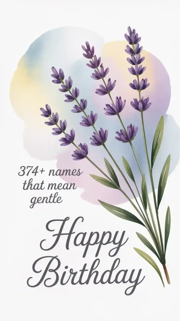 Names That Mean Gentle