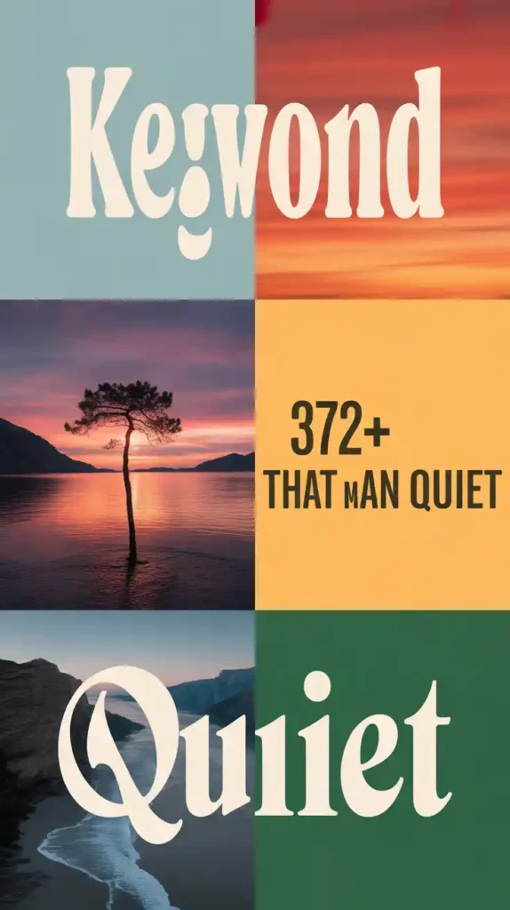 Names That Mean Quiet