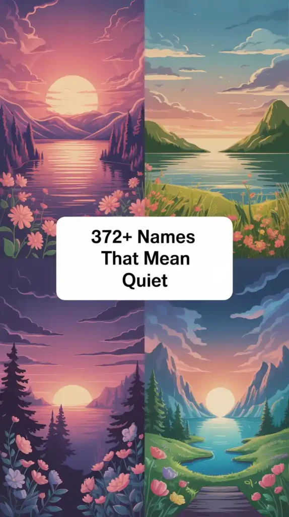 Names That Mean Quiet