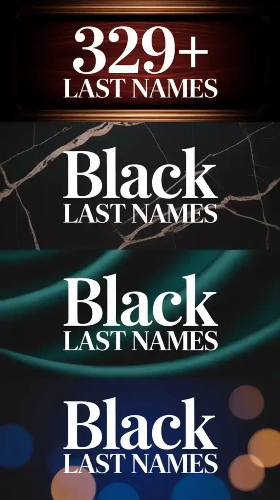 Black Last Names