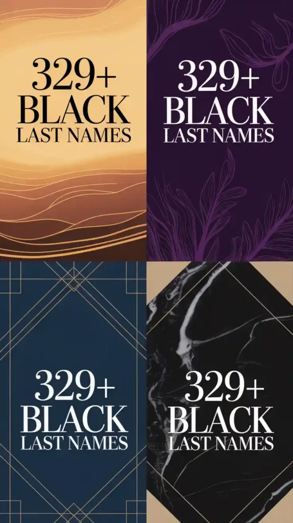 Black Last Names