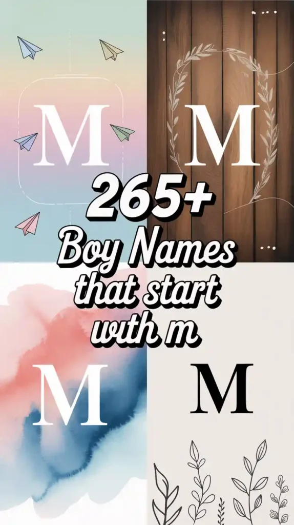 Boy Names That Start With M