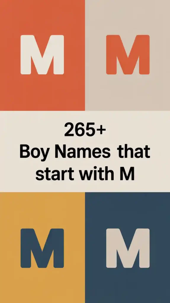 Boy Names That Start With M