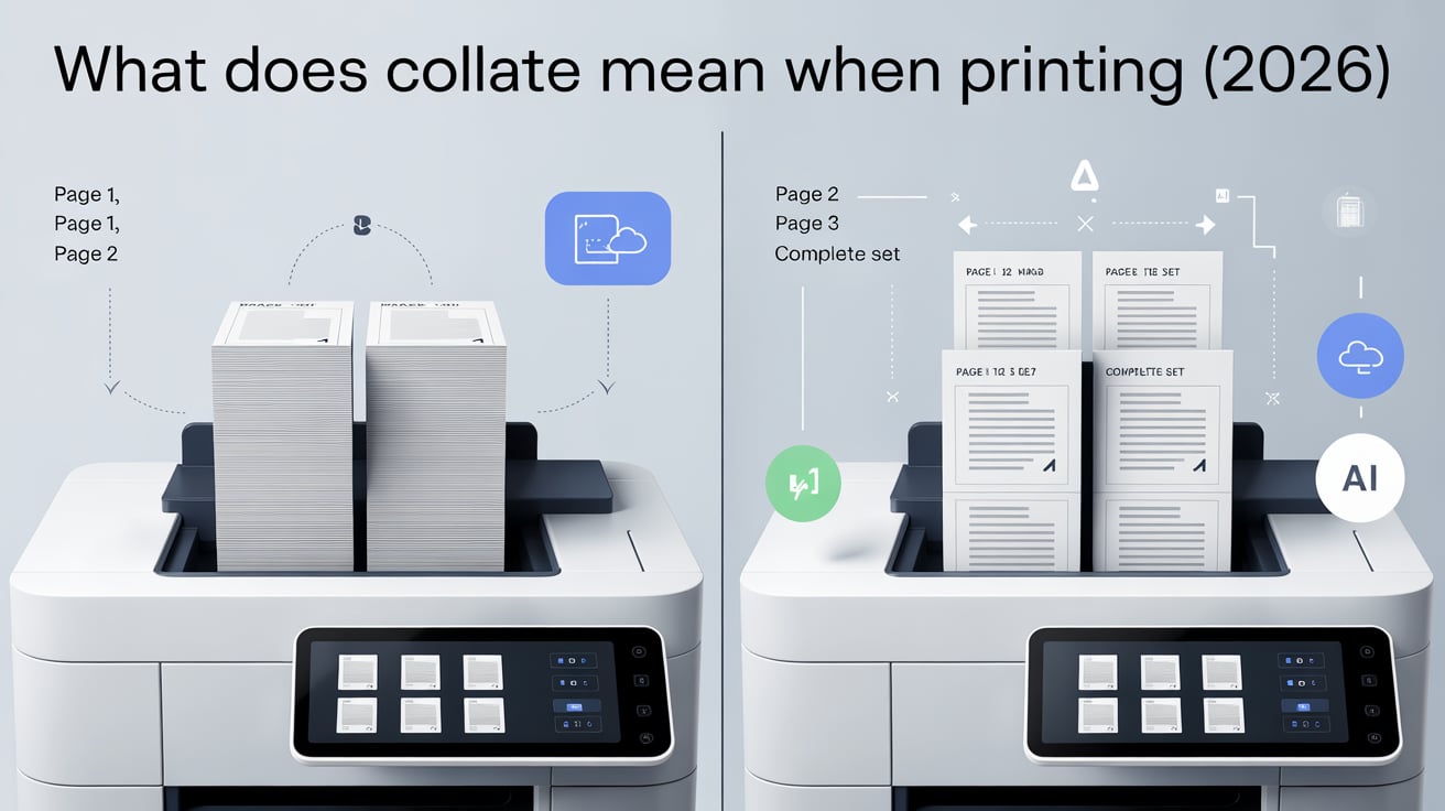 What Does Collate Mean When Printing?