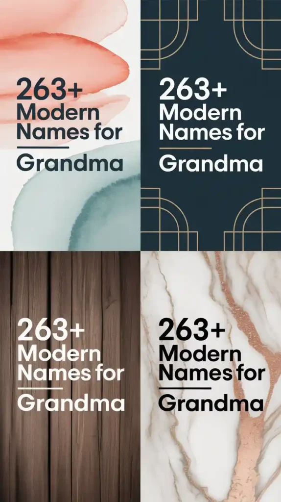 Cute, Funny & Modern Names for Grandma