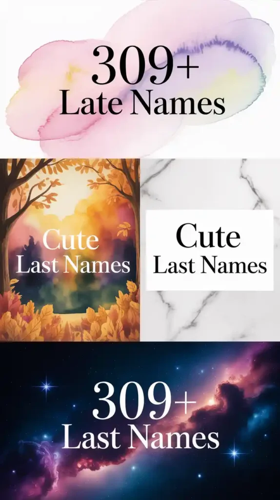 Cute Last Names