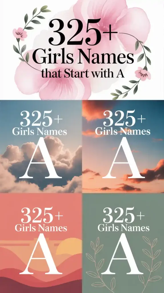 Girls Names That Start With A