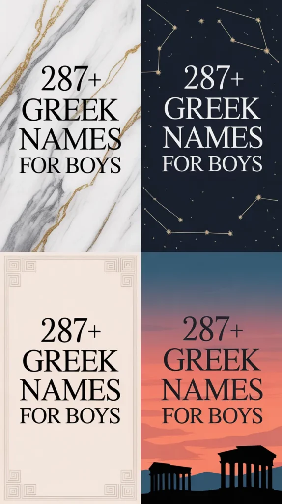 Greek Names for Boys