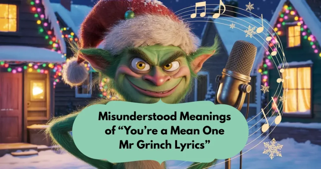 Misunderstood Meanings of “You’re a Mean One Mr Grinch Lyrics”