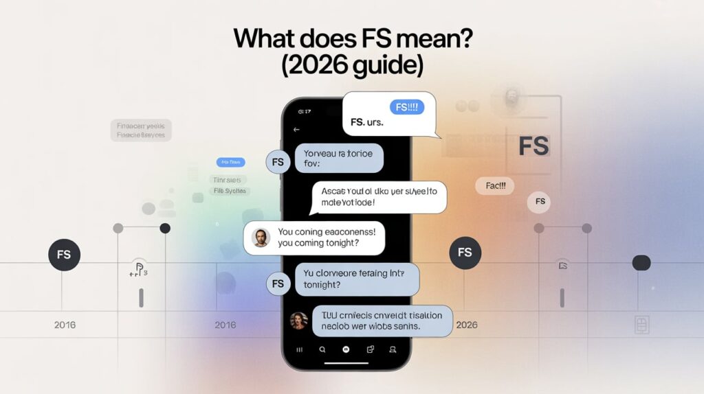 Modern Usage of What Does FS Mean