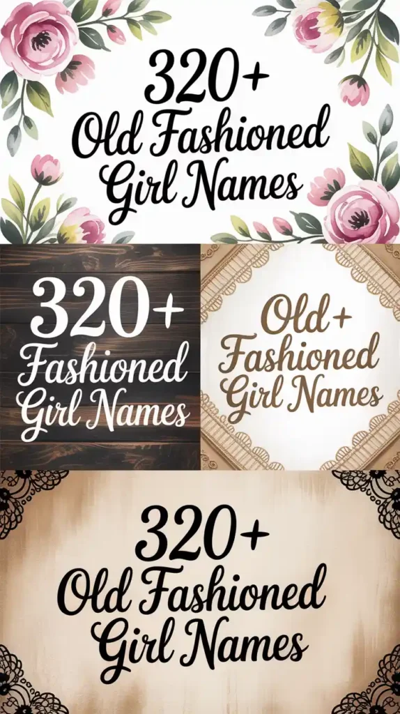 Old Fashioned Girl Names