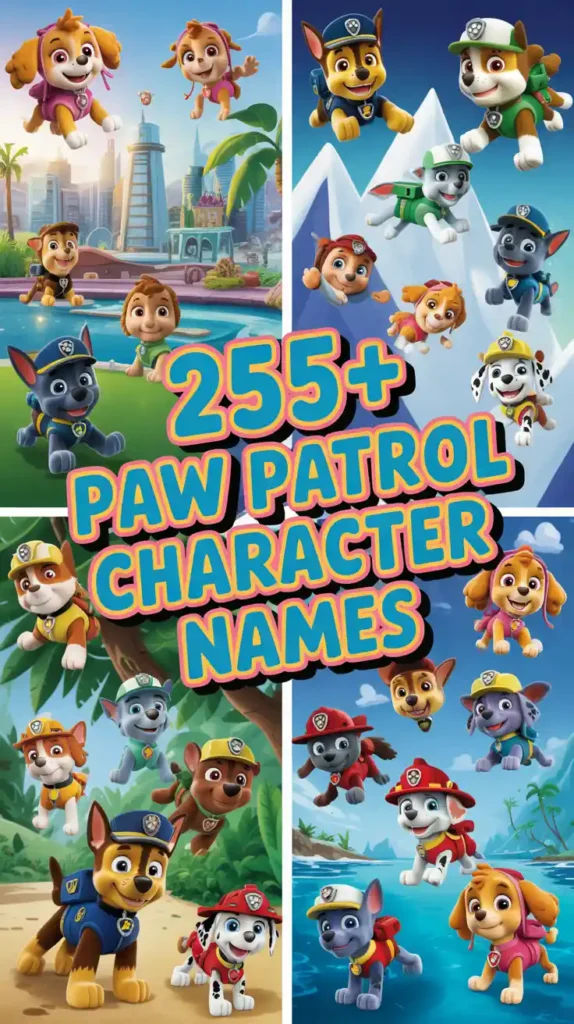 Paw Patrol Character Names