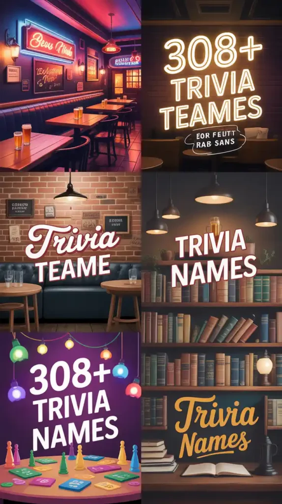 Trivia Team Names