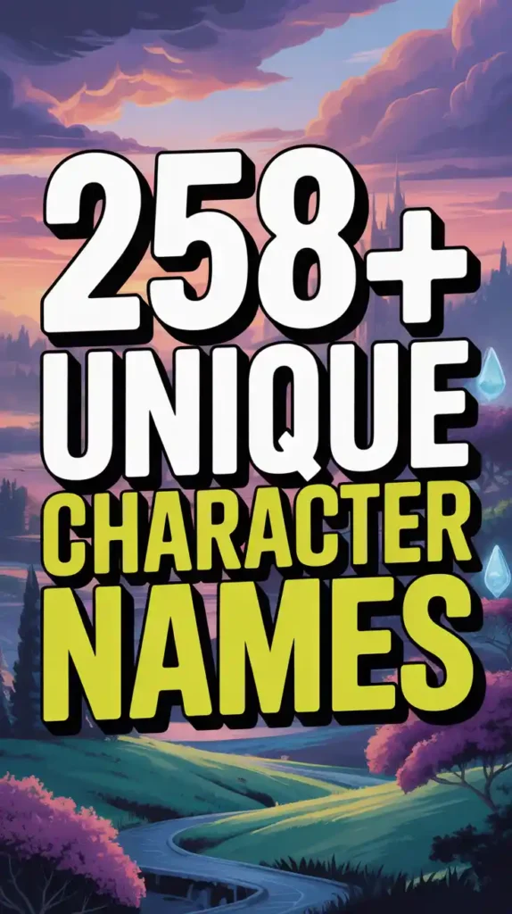Unique Character Names