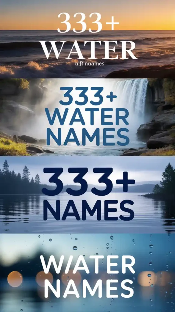 Water Names