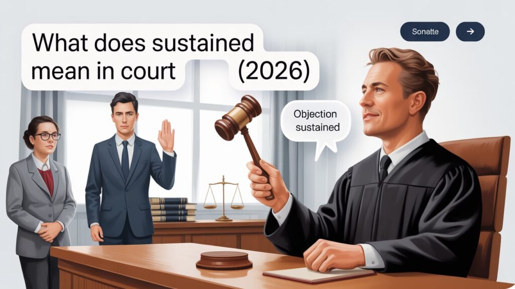 What Does Sustained Mean in Court