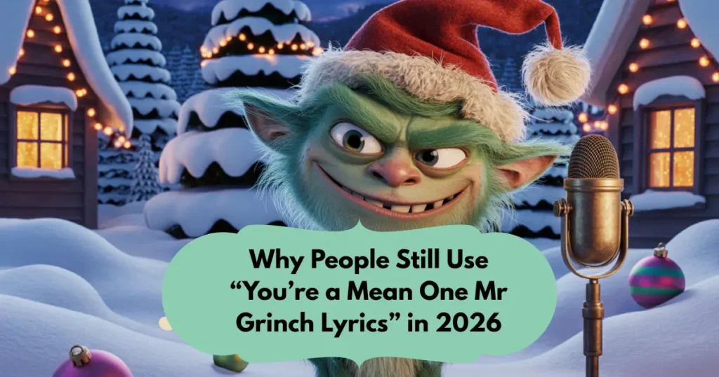 Why People Still Use “You’re a Mean One Mr Grinch Lyrics” in 2026