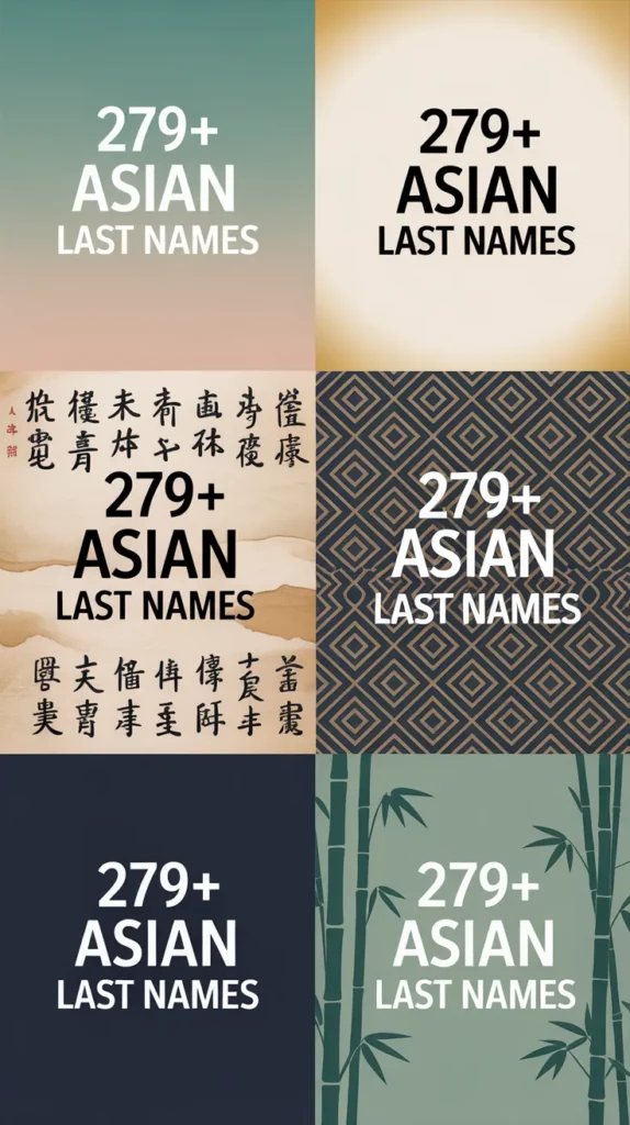 Asian Last Names