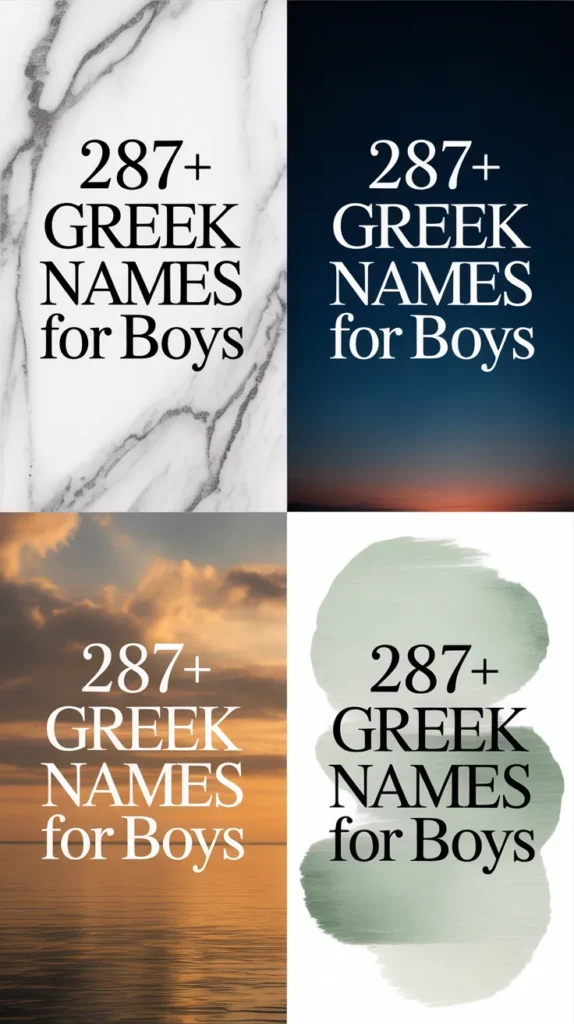 Greek Names for Boys