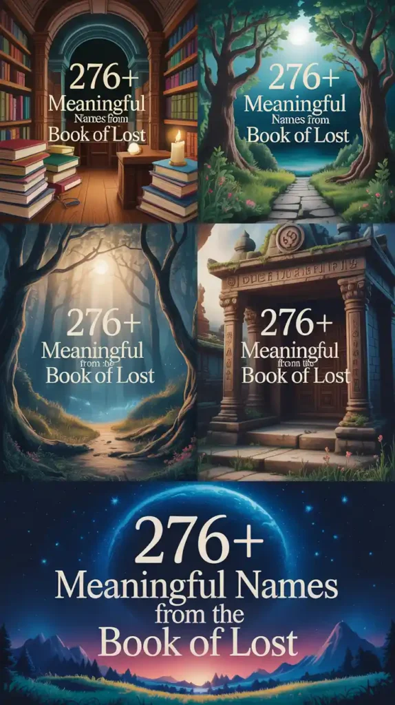 Meaningful Names from The Book of Lost Names