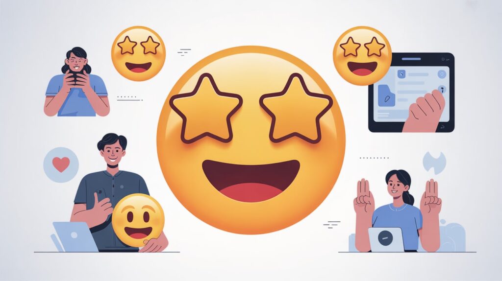 Modern Usage of Star Eyes Emoji Meaning