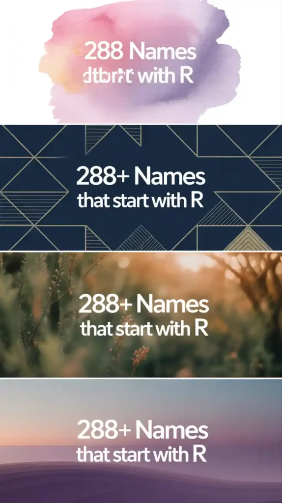 Names That Start With R