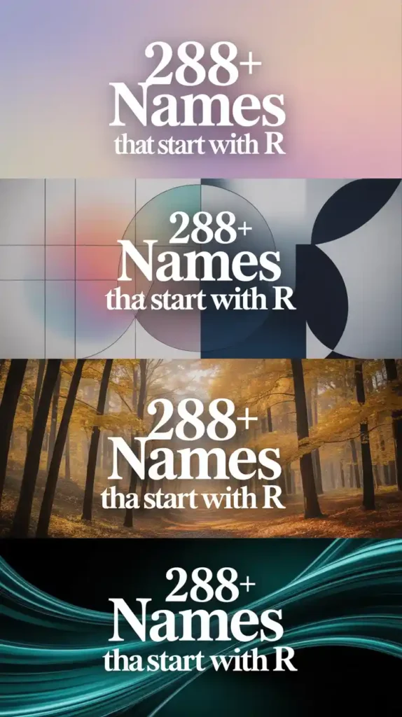 Names That Start With R