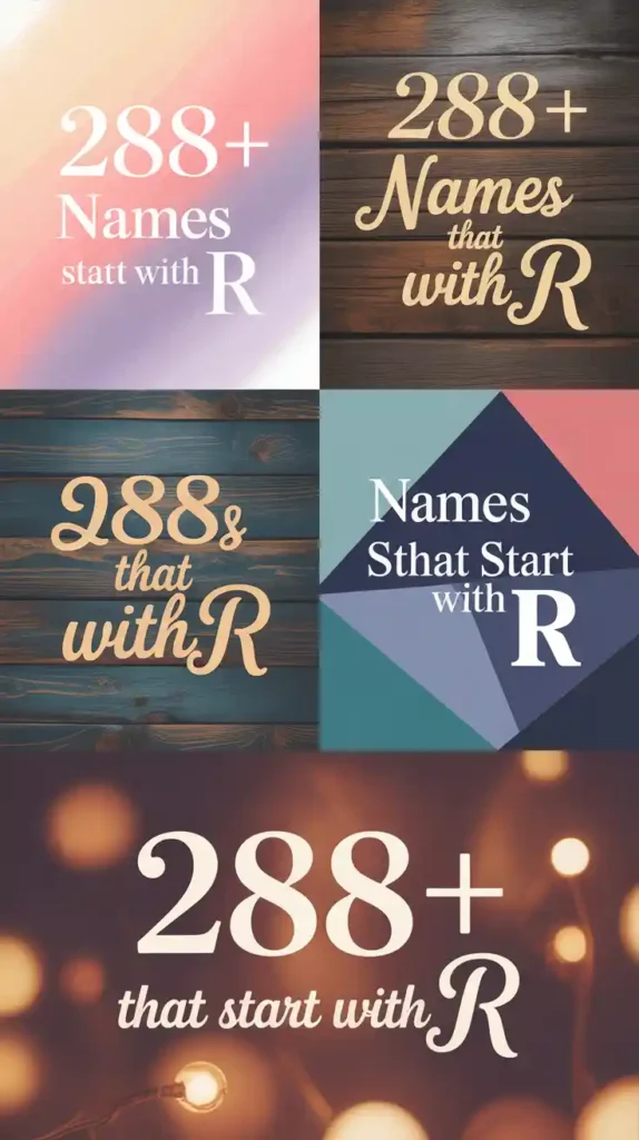 Names That Start With R