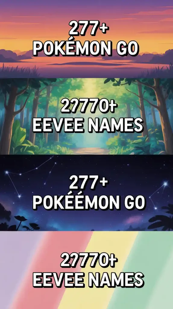 Pokémon GO Eevee Names