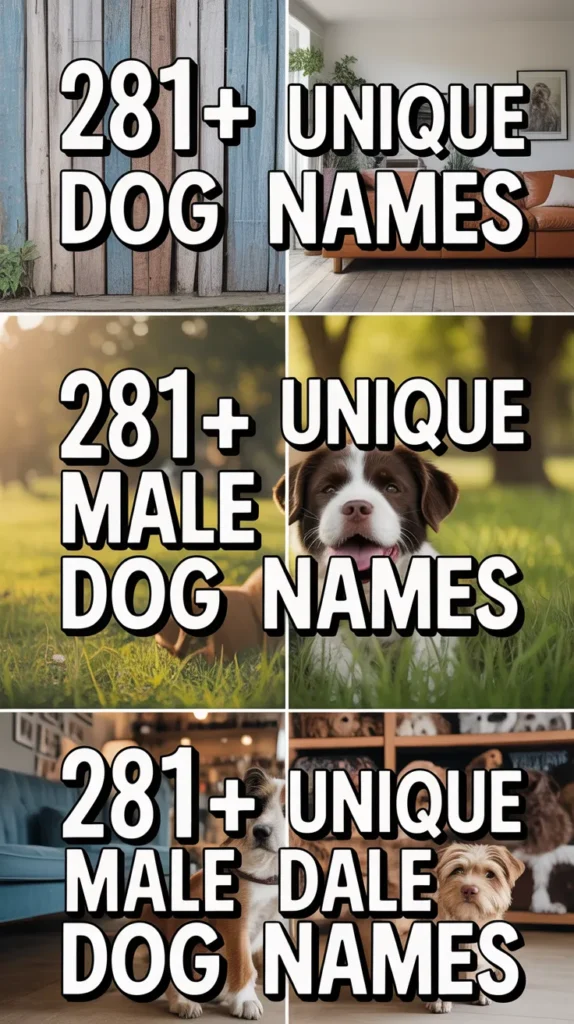 Unique Male Dog Names