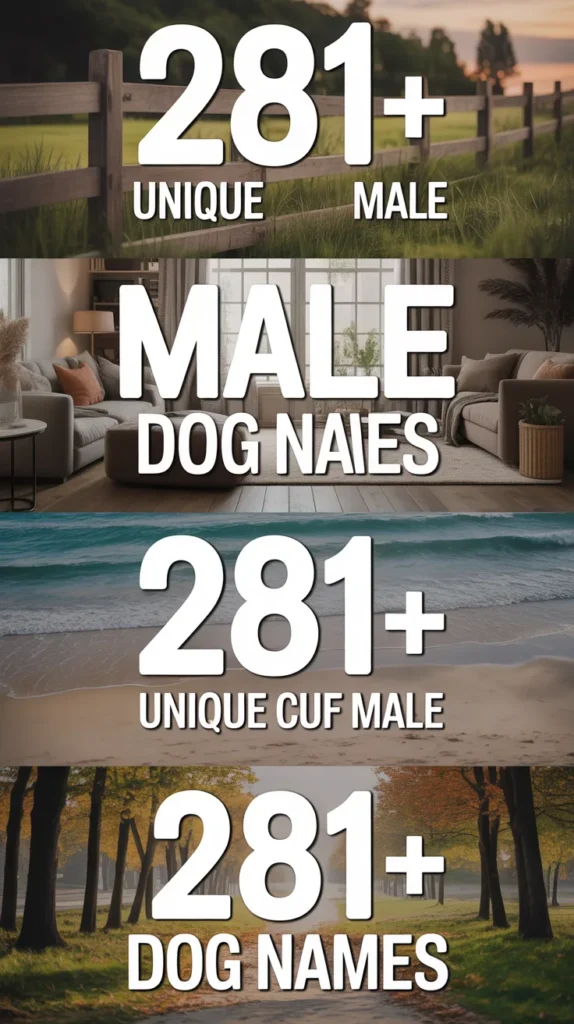 Unique Male Dog Names