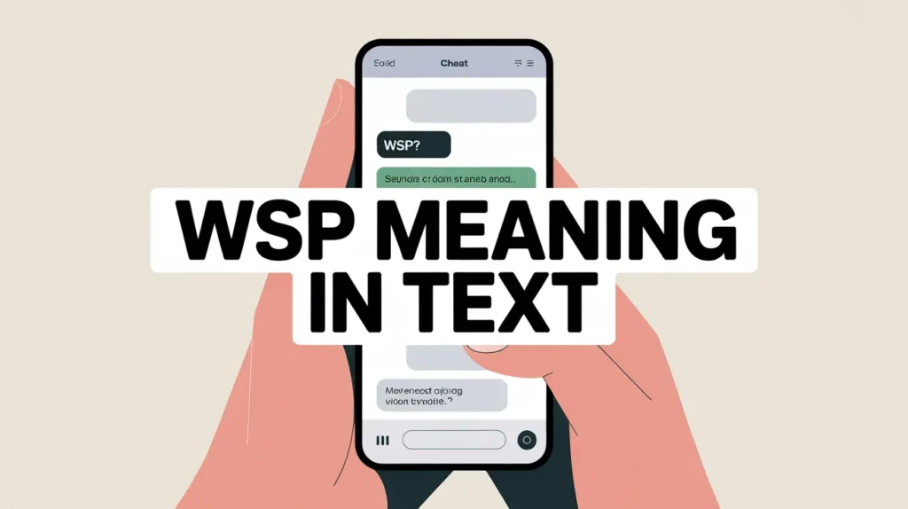 WSP Meaning in Text
