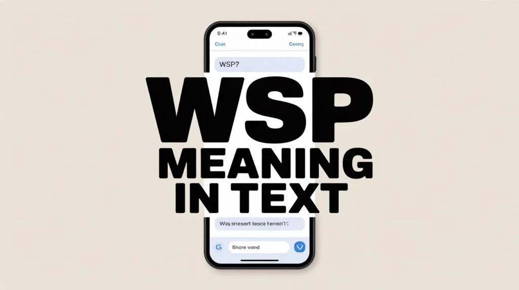 WSP Meaning in Text
