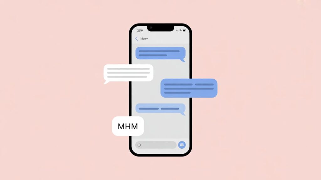 what does mhm mean in text