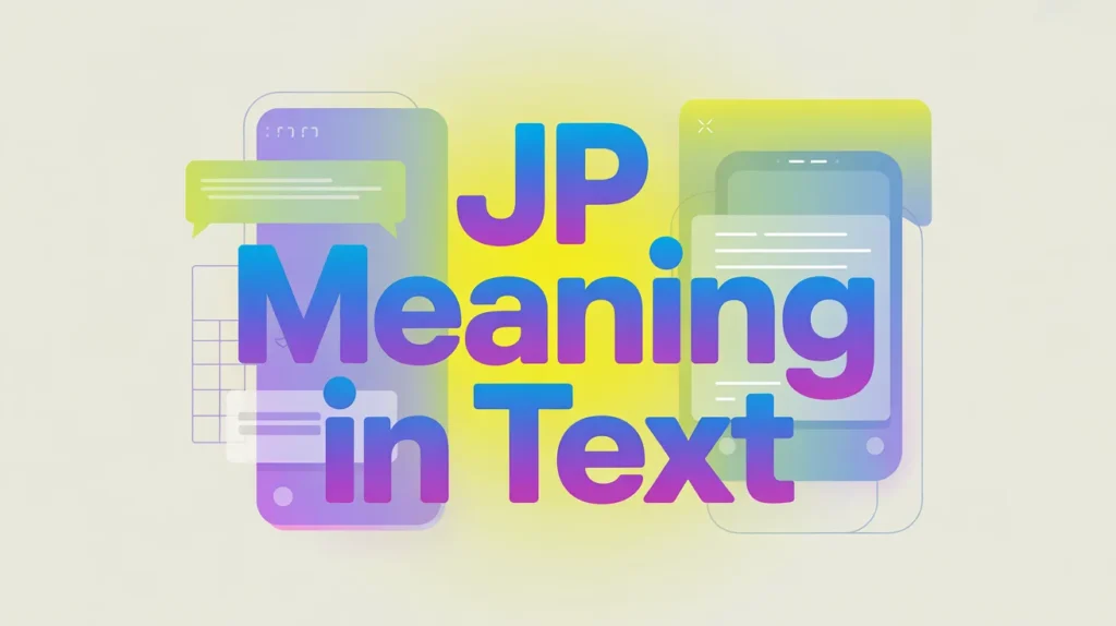 jp text meaning