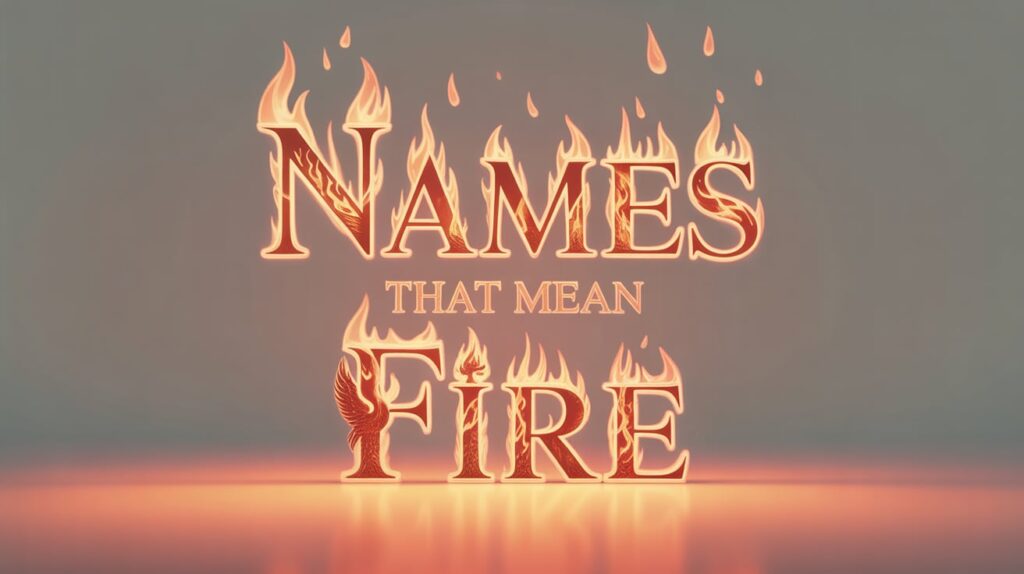 names that mean fire
