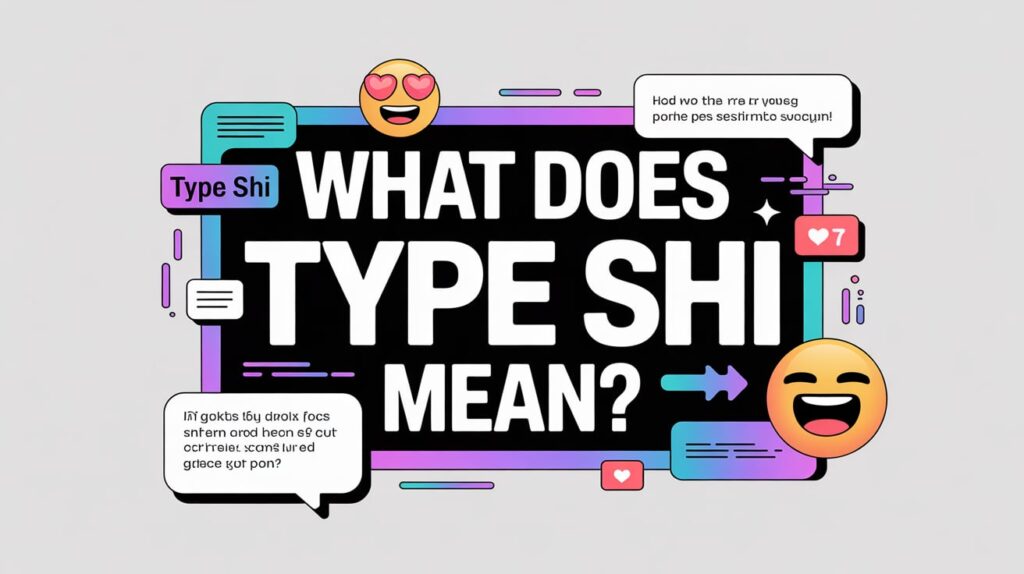 type shi meaning slang