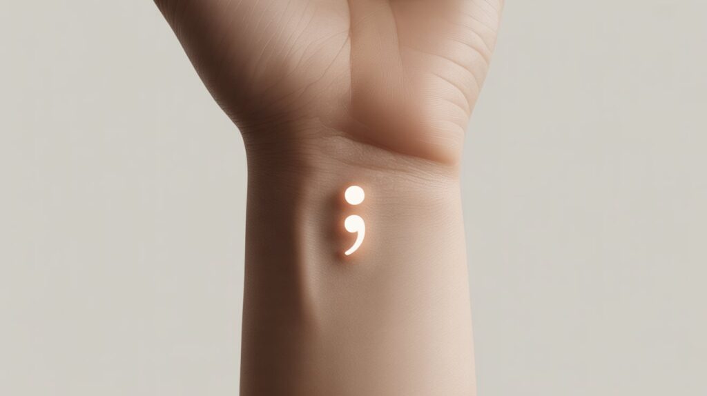what does a semicolon tattoo mean