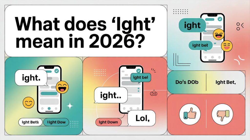 what does ight mean in text