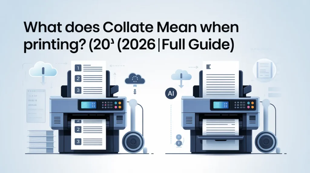 what does it mean to collate on a printer