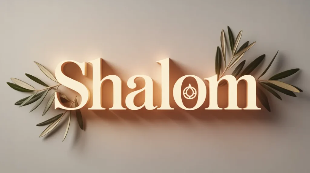 what does shalom mean