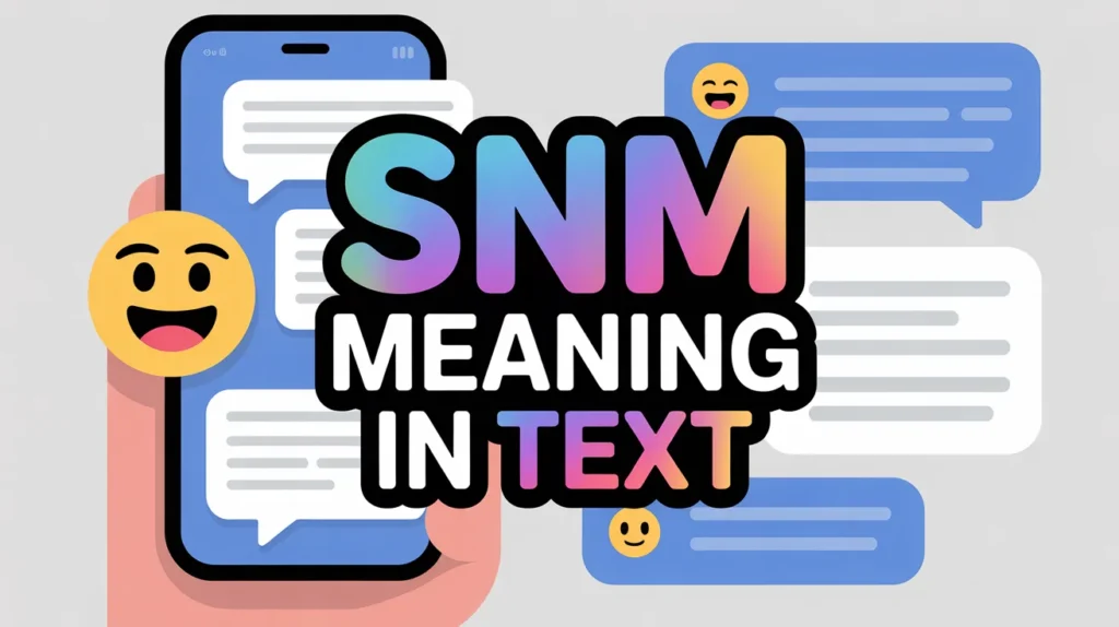 what does snm mean in text