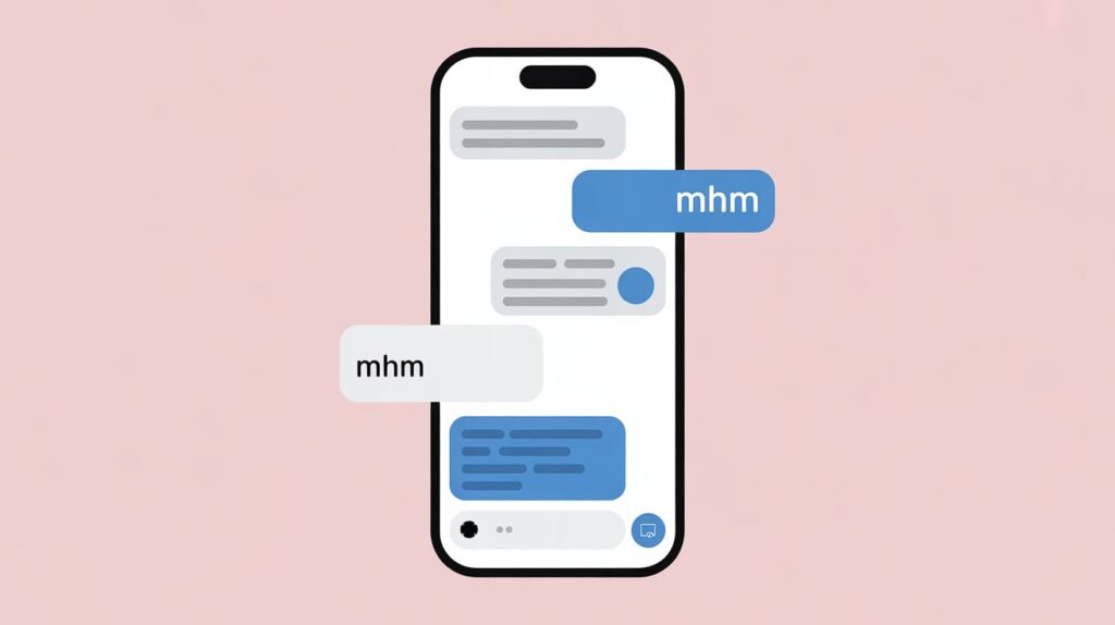 what is mhm in text
